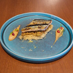 d'ici - ランチコース 6600円 のサンマのタルト仕立てモロッコ風