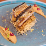 d'ici - ランチコース 6600円 のサンマのタルト仕立てモロッコ風