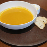 d'ici - ランチコース 6600円 の魚のスープ ルイユ添え