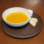 d'ici - ランチコース 6600円 の魚のスープ ルイユ添え