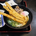 資さんうどん - 料理写真:肉うどん朝定食+ゴボ天