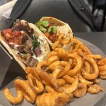 ブルー エントランス キッチン - 