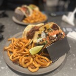 ブルー エントランス キッチン - 