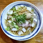 虎一番 - やさしい醤油ラーメン+煮たまご
