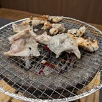 ふぐ料理の宿 さいば - こんがり焼きあがりました