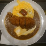 マイカリー食堂  - ロースかつオムレツカレー トッピングチーズ (普通)