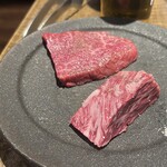 焼肉にくがとう - ・厚切り特上ハラミ トリュフ塩 　・にくがとうのランプ