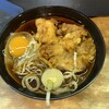 六文そば - ゲソ天+玉子蕎麦