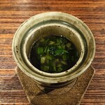 薪鳥新神戸 - 薪焼きせり 鶏あん 茶碗蒸し