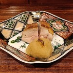 薪鳥新神戸 - 比内地鶏ふくらはぎの一枚焼き