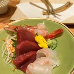Unagi Yondaime Kikukawa Haneda eapoto gaaden ten - お刺身盛り合わせ