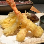 Unagi Yondaime Kikukawa Haneda eapoto gaaden ten - Assorted Tempura Platter