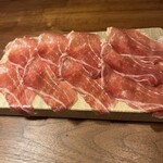 上六ワイン - 生ハム　980円