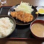要 - 料理写真:とんかつ定食@750円