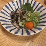 寿司 牡蠣 新宿スシエビス - フグ皮ポン酢