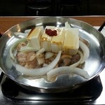 お多福 - 牛ホルモン+豆腐