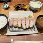 とんかつ 土本 - 熟成　与一豚のリブロース御膳