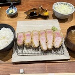 とんかつ 土本 - 熟成　与一豚のリブロース御膳