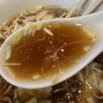 中華そば 深緑 - スープ(ズーム)