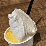 ソッリーゾ デル オルソ - 蜂蜜とミルクのジェラートとカボチャのジェラート
