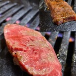 先斗町焼肉 きらく - 焼き過ぎ注意ヽ(*＾ω＾*)ﾉ
      サガリが抜群に旨いっ♡