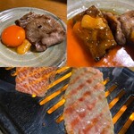 先斗町焼肉 きらく - 焼き目香ばしく卵黄と雲丹で旨さ倍増♡
