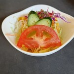 ツル茶ん - 真正トルコライスのサラダ。