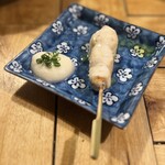 くまのや - ムネ。オリーブオイルとカブのムースを添えて