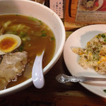 麺や さごじょう - 醤油ラーメン ¥550 ＋ 半チャーハン ¥200