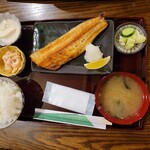 魚とめし かねむ食堂 - ｢縞ほっけ焼定食｣[1000円]！