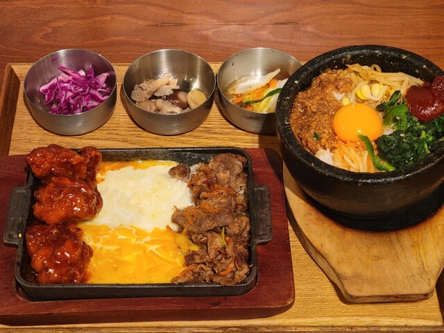 韓国のり巻「きんぱ」と「クリスピーチキン」のセットをテイクアウト