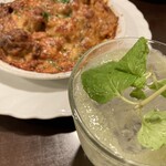 花岡商店 - ライムのお酒と豆乳ソースのラザニア