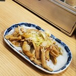 煮干そば 流。 - おつまみメンマ