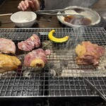 梟の響キ 秋月 いろり蔵 - 皮目から〜♪