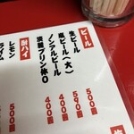 元祖ホルモン テツ  - メニューです。