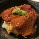 SATOブリアン - ヒレ肉on theご飯。