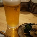 Gakudai Kakuuchi - ビールはお得感あるサイズ！