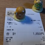 寿し芳 - レシート