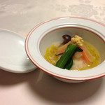 山木館 - 2014/11/15  海老とあんかけ、煮物