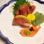 山木館 - 2014/11/15  銀ヒカリは、鱒のお刺身〜〜