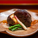 礼讃 - 愛知県天然車海老　椎茸　双見焼き