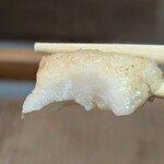 手打ち蕎麦 小倉庵 - お餅　断面