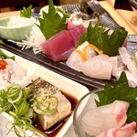 味菜芳文 - 名物お造りの盛り合わせ