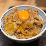 吉野家 - 料理写真:肉だく牛丼 アタマの大盛り & 玉子☆