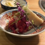 大皿焼肉 老中 - 泡醤油のプチプチ感がクセになる