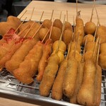 元祖串かつ だるま - 大阪支局の皆さんに粗相のないように６人分をきちんと注文しました