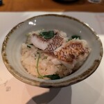 波の家 - 鯛めし（取り分け）