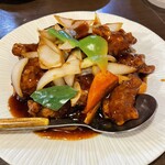 中華料理 昇龍 - 黒酢酢豚