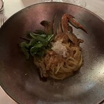 エアーズ イタリアン キュイジーヌ - - Pasta -
血と北海ずわい蟹と熊本県産トマト
濃厚ポモドーロクレーム 自家製パスタ “スパゲッティ