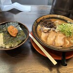 長浜らーめん - 明太子ご飯セット　1350円❗️